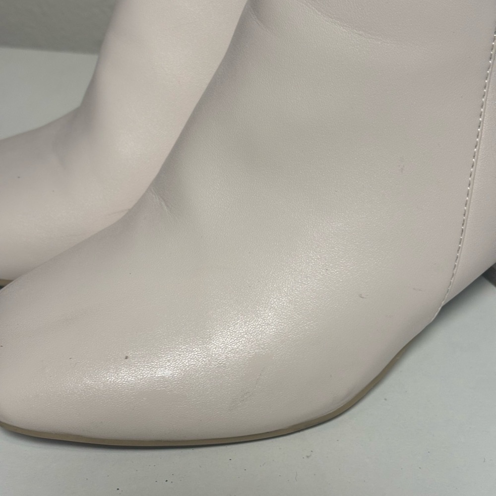 IDIFU White Ada Fashion Square Toe Block Heel Ankle Boots Women's Size 6.5 - Picture 14 of 14